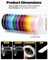 12 Roll 0.7mm Flat Elastic Bracelet String Cord, 12 Color High Stretch Beading Elastic String for Bracelets Necklace Jewelry Making, Stretchy Thread Cord for Clay Beads, Crystal & Pony Beads